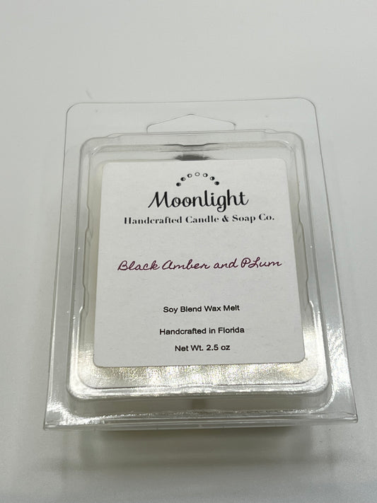 Black Amber and Plum Wax Tart