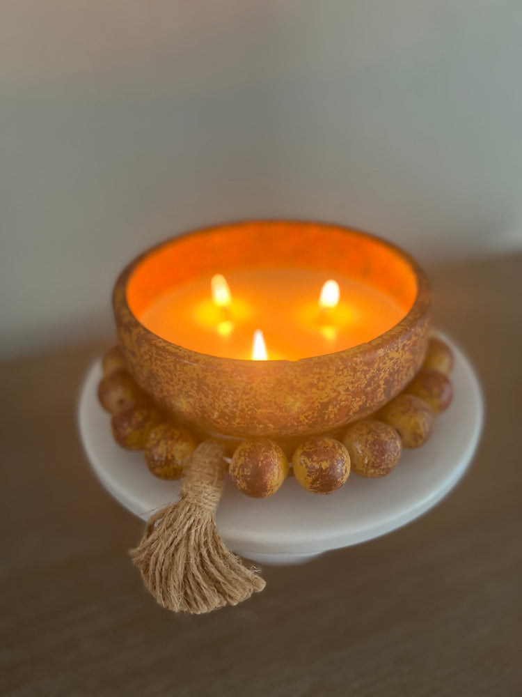 Clay Beaded Vessel