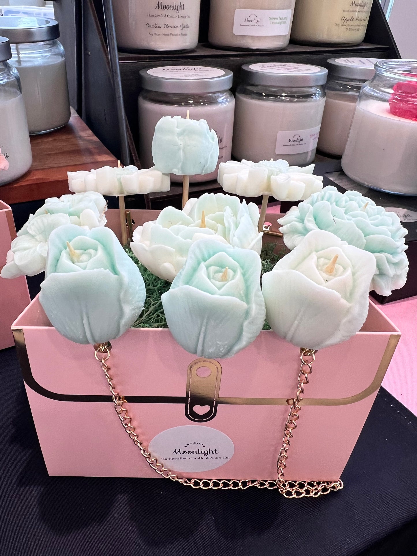Floral Candle Bouquet