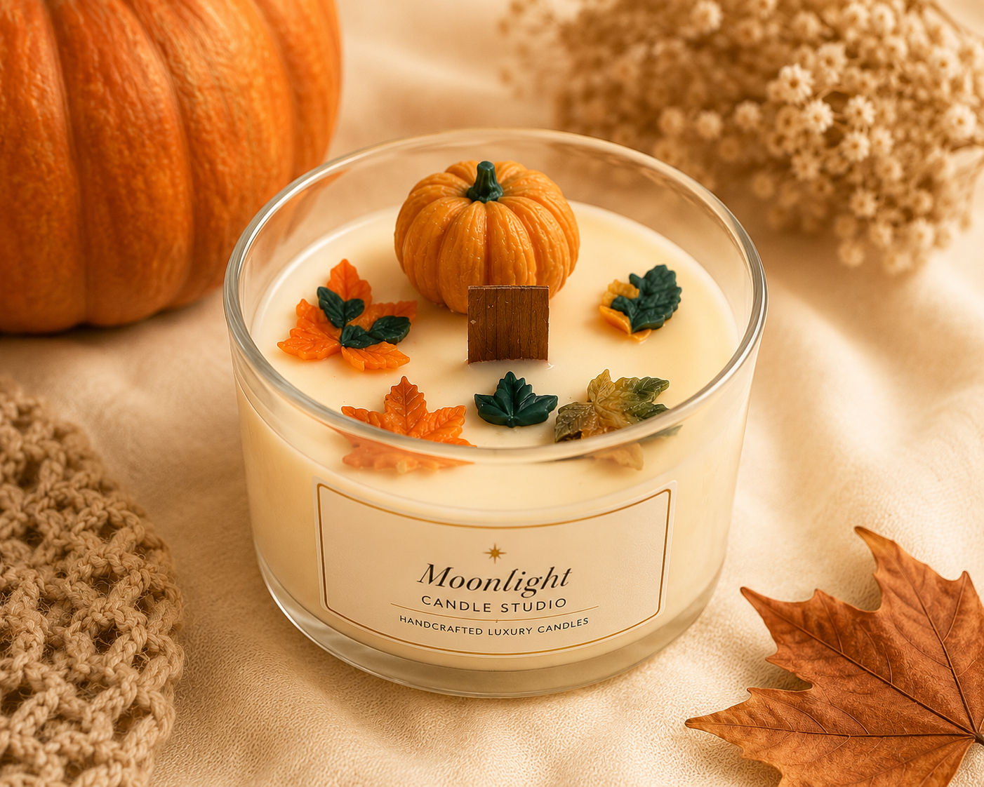 Autumn Harvest Candle | Vanilla + Apple Bourbon