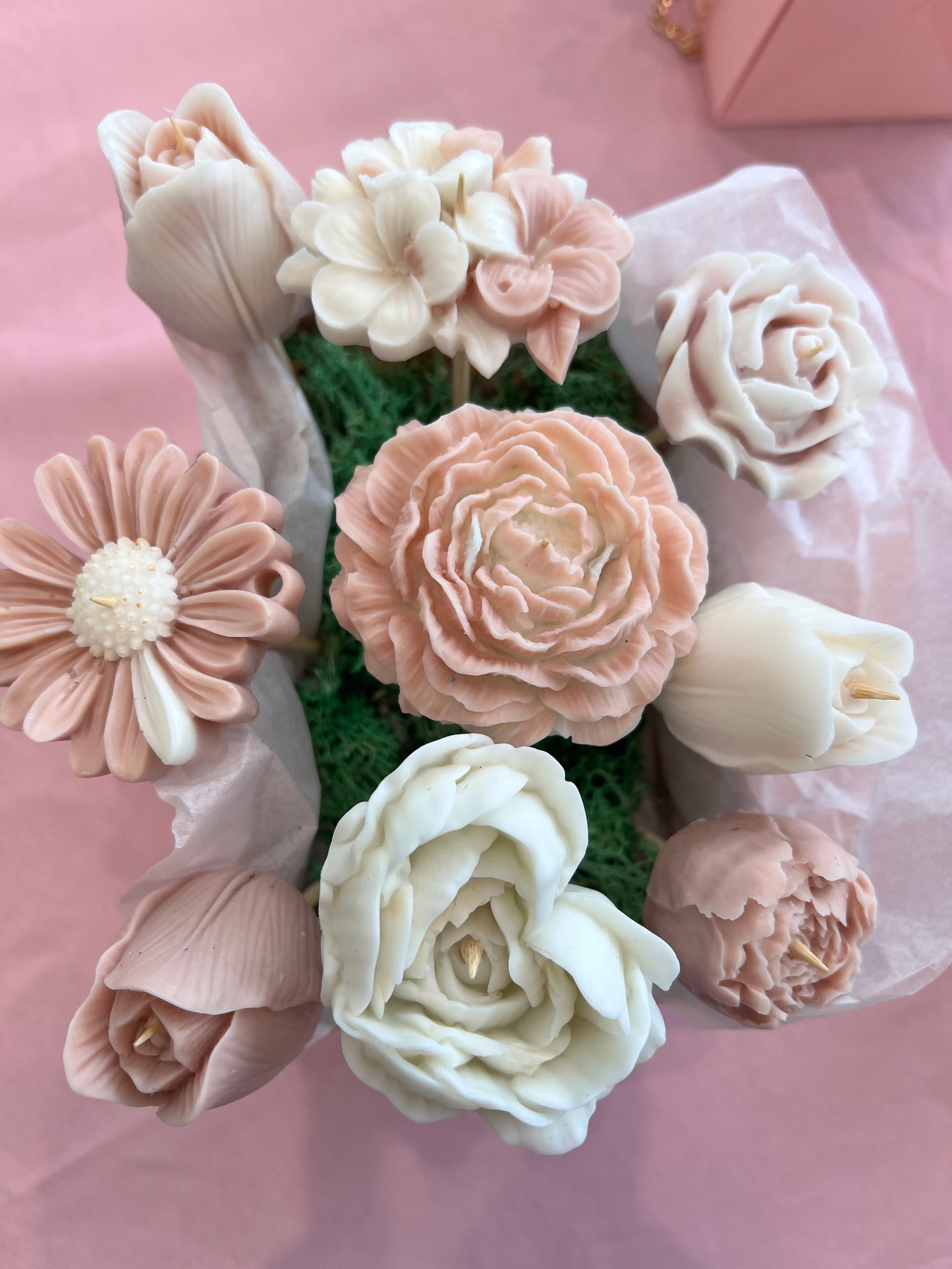 Floral Candle Bouquet