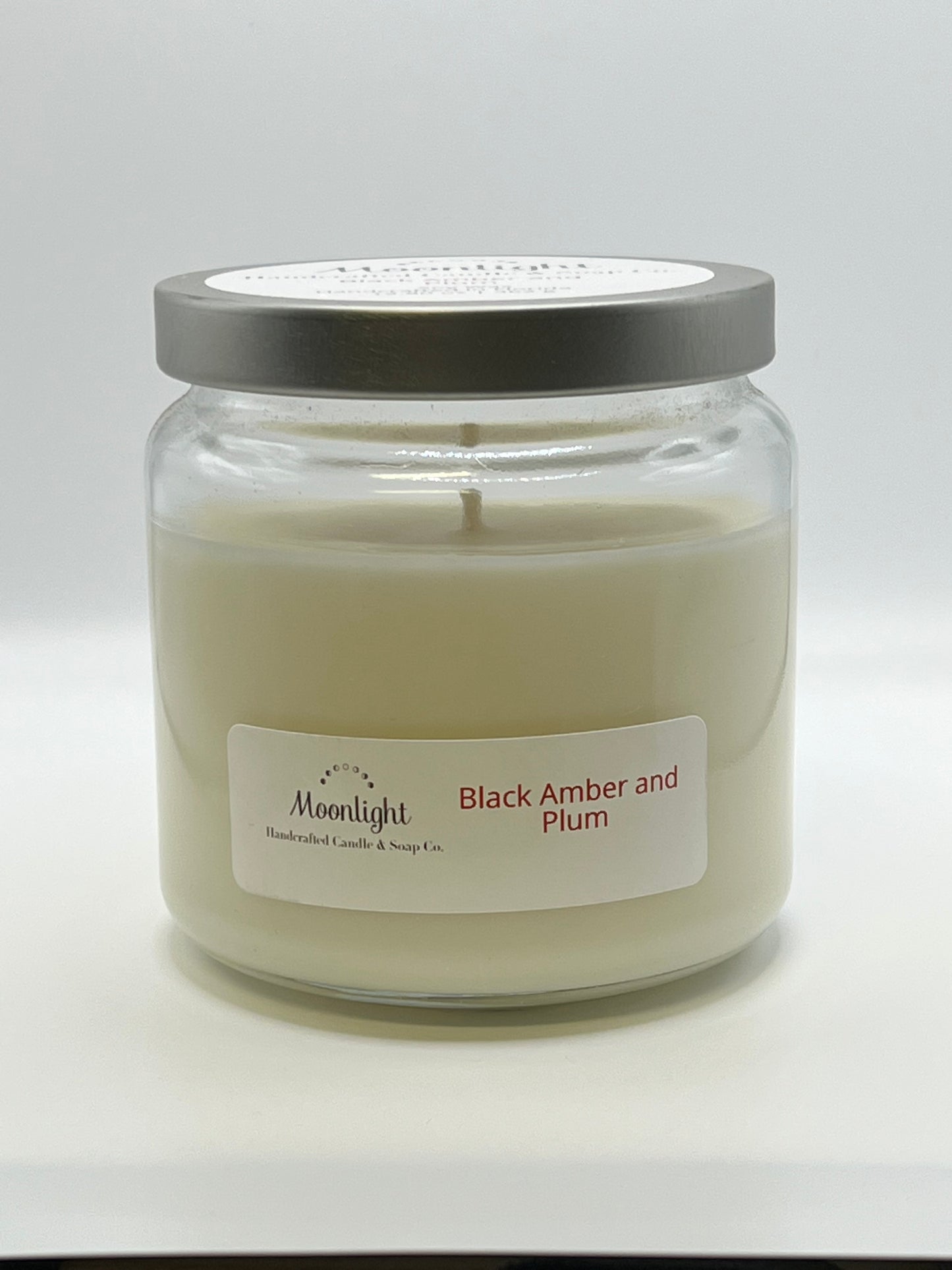 Black Amber and Plum - Soy Wax Candle