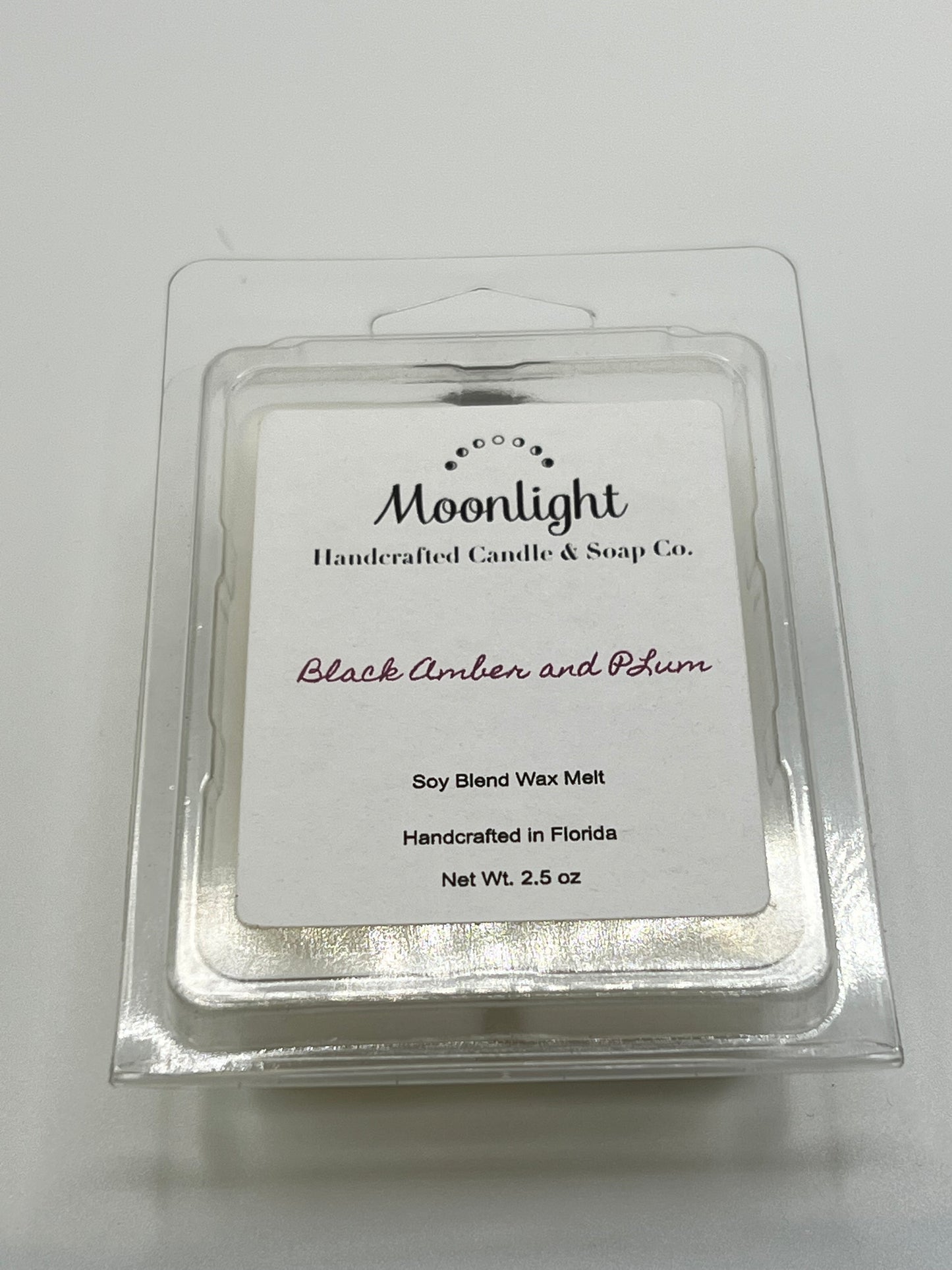 Black Amber and Plum Wax Tart