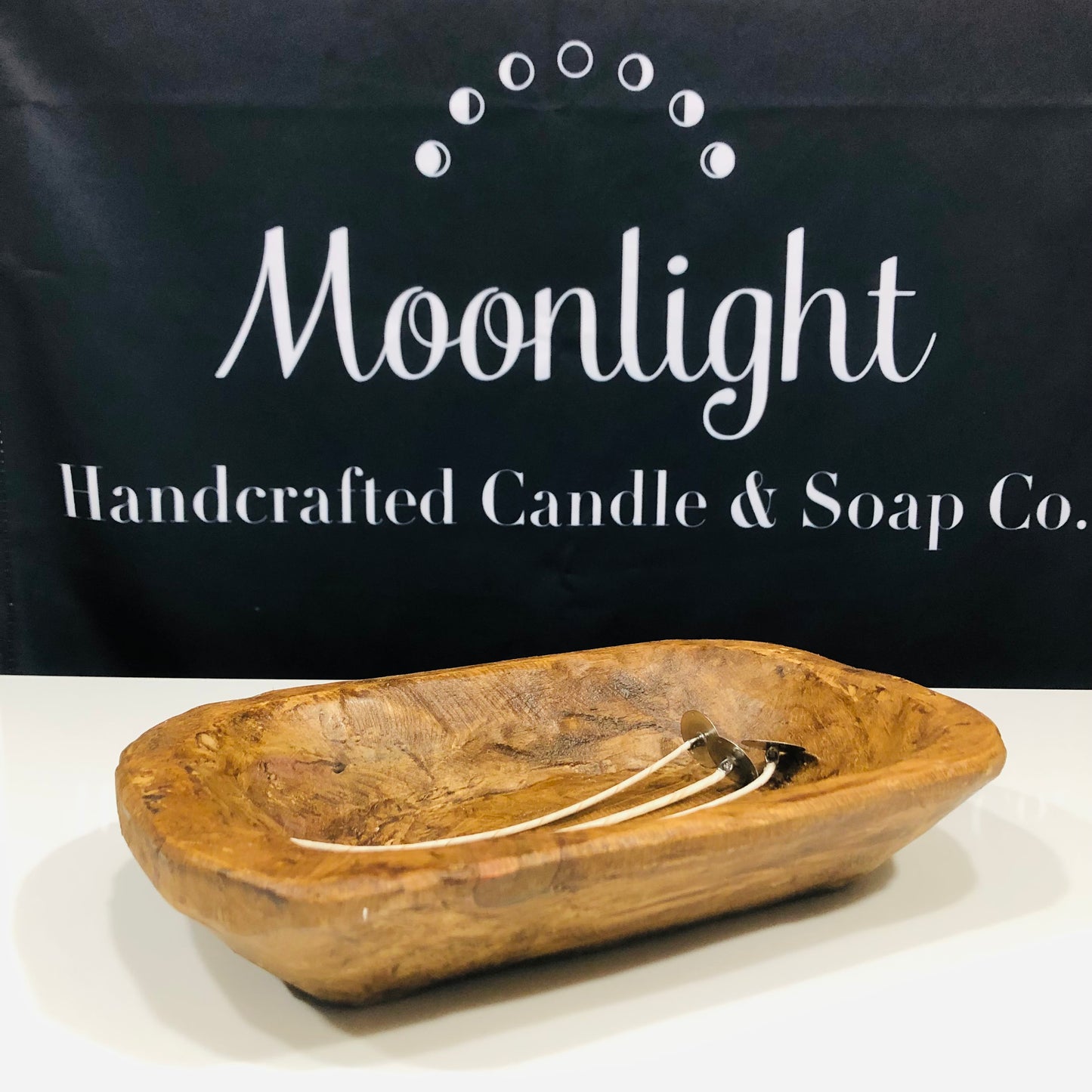 Wood Bowl - Three Wick - Soy Wax Candle